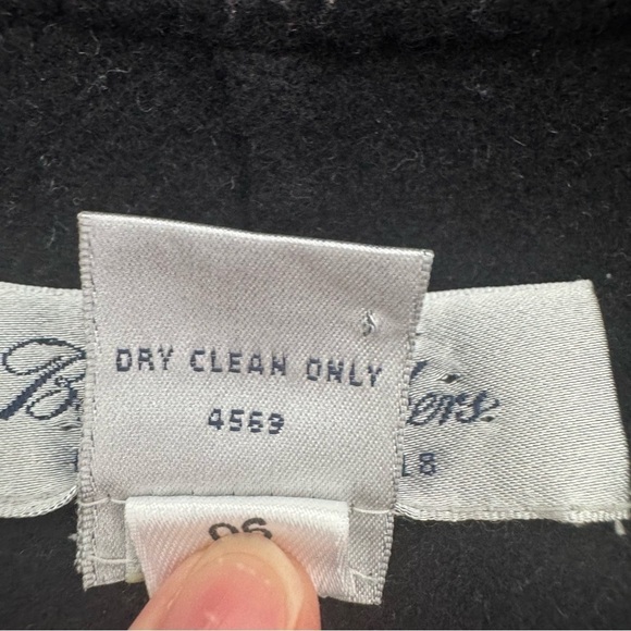 Brooks Brothers Women's Wool Blend Full Zip Jackets Black and White in Size 10 - Picture 6 of 10